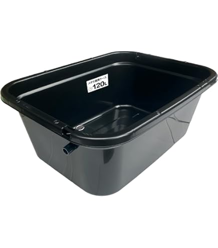 Amazon | 五色アクア メダカ飼育容器 56リットル 黒 オーバーフロー