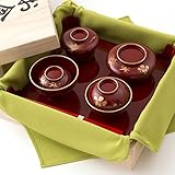 お食い初め 食器セット 祝膳 男の子 朱色 風呂敷 収納 桐箱