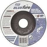 Norton Blue Fire Plus Depressed Center Abrasive Wheel, Type 27, Zirconia Alumina and Aluminum Oxide,