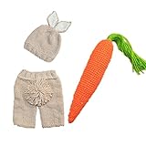 SIEGES ベビー コスチューム 寝相アート うさぎ 兎ちゃん 着ぐるみ ベビー服 記念撮影 3セット