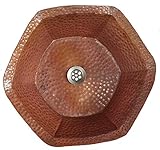 エジプトギフトショップ素朴なFlame Burnt Copper六角デザインシンクボウルBasinトイレバスルーム洗面所
