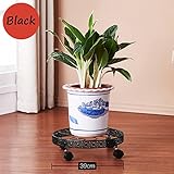J-園芸ラック ラワースタンド フラワー/プラントラック/シェルフアイアンメタルスタンドシェルフfor Plant Flower Potsホルダーシェルフスタンドラックwithホイールガーデンストレー