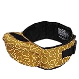 ベビー 抱っこひも 疲労軽減 臀部シット 柔らかい材質 通気性良い 調節可能 簡単デザイン ウエストキャリー ベビーキャリアー(イェロー)