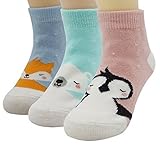 Bienvenu 3ペア0 – 36ヶ月赤ちゃんTodderスキッドアンチスリップ足首ソックス