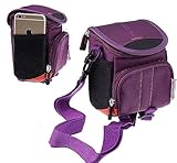 Navitech パープルカメラショルダーバッグ Kodak PIXPRO Astro Zoom AZ255-RD 16MPデジタルカメラ対応