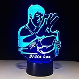 ancaixin 7色ブルース・リー変色Optical Illusionランプ常夜灯USBタッチボタンLEDデスクテーブルWarm Light