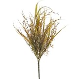 3小さなWhispy人工ミックスGrass Bushesのアクセント、ホーム装飾