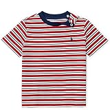Ralph Lauren(ラルフローレン) 半袖ワンポイントボーダーTシャツ(Red)【12M/18M/24M】 [並行輸入品]