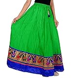 Cotton Designer Party Wear lace work long Skirt For women (size: length- 40 Inches) Waist- non stret
