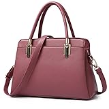 Nevenka 女性のハンドバッグファッションショルダーバッグレザートートバッグ財布 (PINK) [並行輸入品]