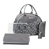 Badabulle Weekend Changing Bag (Confetti Grey) by Badabulle
