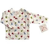 【未熟児】【低出生体重児】【早産児】【NICU】用　ベビー服：　長袖トップス　レディバグ