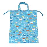 (ボリボンウーフ)boribon oeuf ヴィル 体操着入れ 巾着バッグ/ブルー