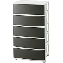 青とグレーの5段チェスト 青とグレーの5段チェスト