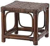 不二貿易 玄関 スクエア スツール ブラウン 96429