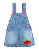 kidscoolベビー女の子夏コットンデニムStrawberry調節可能なStraped Overalls US サイズ: 3T カラー: ブルー