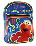 I Love School Sesame Street Mini Backpack - Elmo Backpack (Full size 16in x 12in) [並行輸入品]