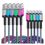 USB Type C ケーブル 【0.9m 5本*5色】 iPhone 16充電ケーブル 3A急速充電 QC3.0対応 タイプｃ充電コード 高耐久 ナイロン iPhone 16 15 15Plus 15Pro 15Pro Max,Xperia XZ XZ2 XZ3, Galaxy A20 A21 S10 S10+などのType -C機器対応