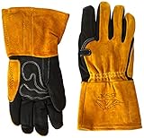BSX ビーエスエックス プレミアム グレイン ピッグスキン （豚表革） / カウハイド スプリット （牛漉き革) MIG溶接用 グローブ (XL)
