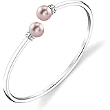 THE PEARL SOURCE 8-9mm Genuine Freshwater Cultured Pearl Jackie Bracelet for Women