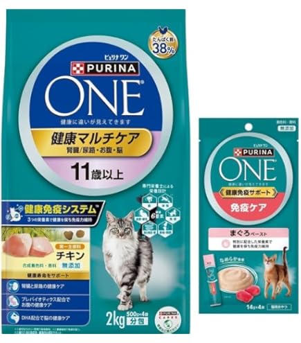 ピュリナワン 健康マルチケア(2kg×6袋)12kg Amazon | ピュリナ ワン 健康マルチケア 7歳以上 チキン 2kg