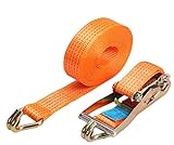 ラッシングベルト 簡単ラチェット式 耐荷重5t×11m