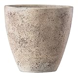 テラコッタ製アンティーク調植木鉢 フリット エッグ アンティーククリーム　23cm