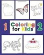 Coloring for Kids: An Amazing Alphabet Books, Circle the Words Is for Begin With the Letter a to Z and Color Them Also Count and Color Number