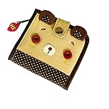 「夢のようなコーヒー」刺繍アップリケつ折り財布財布カードホルダー（19.8*10.4cm）