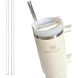 SCLAB プラスチックロングストロー 約300mm 2本 BPAフリー 返し利用可能 飲料 繰り返し利用可能 健康 持ち運び簡単 洗浄ブラシ付き スタンリー交換 stanley 長い