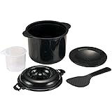 備長炭入り 電子レンジ専用炊飯器 ご飯 おかゆ カレー 蒸しパン ちびくろちゃん 2合炊き