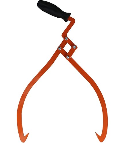 50.9 Inch Timberjack Log Lifter - Heavy Duty Adjustable Cant Hook For Logs Up To 25 Inch Diameter
