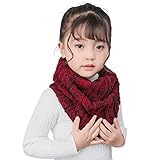 子供用首巻き カラフルな波柄 韓国風ネックウォーマー ニットマフラー 手編み 混色細糸編み ニット 男女兼用 キッズスヌード 秋冬用 お出かけ用 スポーツ 遊び 保温防寒 8歳以上のお子様とジュニア用