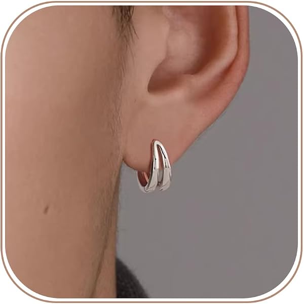 Amazon | [silver KYASYA]シルバー925素材 フープピアス 唐草模様