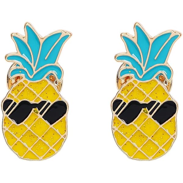 Amazon | ZORZA 合金パイナップルピン カラフル かわいい