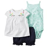 カーターズ Carter's ボディスーツ + チュニック + パンツ 豪華3点セット 3-Piece Bodysuit & Diaper Cover Set 18M (78-83cm) [並行輸入品