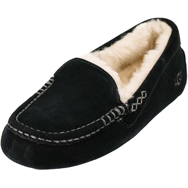 Amazon | (アグ) UGG モカシン アンスレー Ansley 3312 ブラック US7