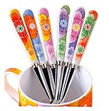 3コーヒー攪拌スプーンスキレットクリエイティブスープスプーンランダムな色のセット