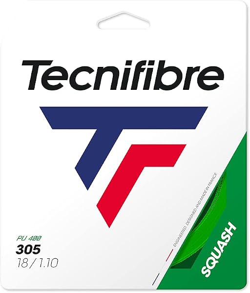 テクニファイバー(Tecnifibre) スカッシュ用ストリング、ゲージ1.10mm CLASSIC LINE 305 1.10 TF 110 緑 - 1