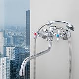 クラシックシャワー蛇口長いトランクの浴室バスタブミキサー温水と冷水の二重制御