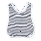 RalphLauren ラルフローレン　コットンジャージ素材　クロスバックスタイ　ネイビーブルーストライプ