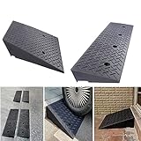 段差解消スロープ 段差 プレート 段差 7cm 4cm 8cm 10cm 13cm 16cm 20cm 24cm 27cm 車用スロープ コンパクトゴムスロープ 駐車場 自転車 車椅子用スロープ 工場倉庫 病院 道路スレッショルド スロープ (Size : 幅100x奥行き25x高さ8 cm)
