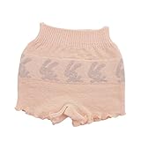 キッズオーバーパンツうさぎラインピンク(95-110):オーガニックコットン