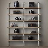 HAIZHEN アイアンラック工業用水パイプソリッドウッドラックディスプレイスタンド ( サイズ さいず : 150*25*200cm )