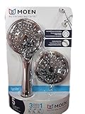 Moen 20016 IgniteデュアルHand Heldとマルチ機能シャワーヘッドコンボパッケージwithホース切替弁、クロム