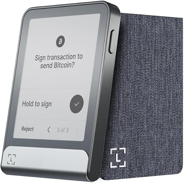 Ledger Flex - Cryptograph Touchscreen Signature Device - Securely and Securely Manage All Cryptograph and IDs with the Ledger Wallet App (Graphite + Recovery Key Magnetic Folio Set) - 1
