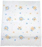 村信 両面パイル 正方形バスタオル 約100cm×100cm サックス ST2 日本製