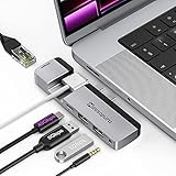 Minisopuru USB Cハブ Macbook Pro 14 16インチ用 USBハブ マルチポートアダプター Macbook Pro 2021 Macbook ドッキングステーション Macbook Proアクセサリー USB4 40Gbps USB 3.2ハブ 100W PD イーサネット対応