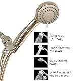 BGS Bath高圧力多機能ハンドヘルドシャワーヘッドには、ホース、ブラケットとテフロンテープ – Say Goodbye to低水の圧力をこのでラグジュアリー光沢クロムヘッド！