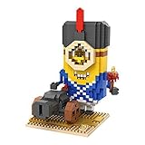 LOZ Despicable Me 2015コスプレSoldierミニオンズStuartダイヤモンドブロックNanoblock 640pcs